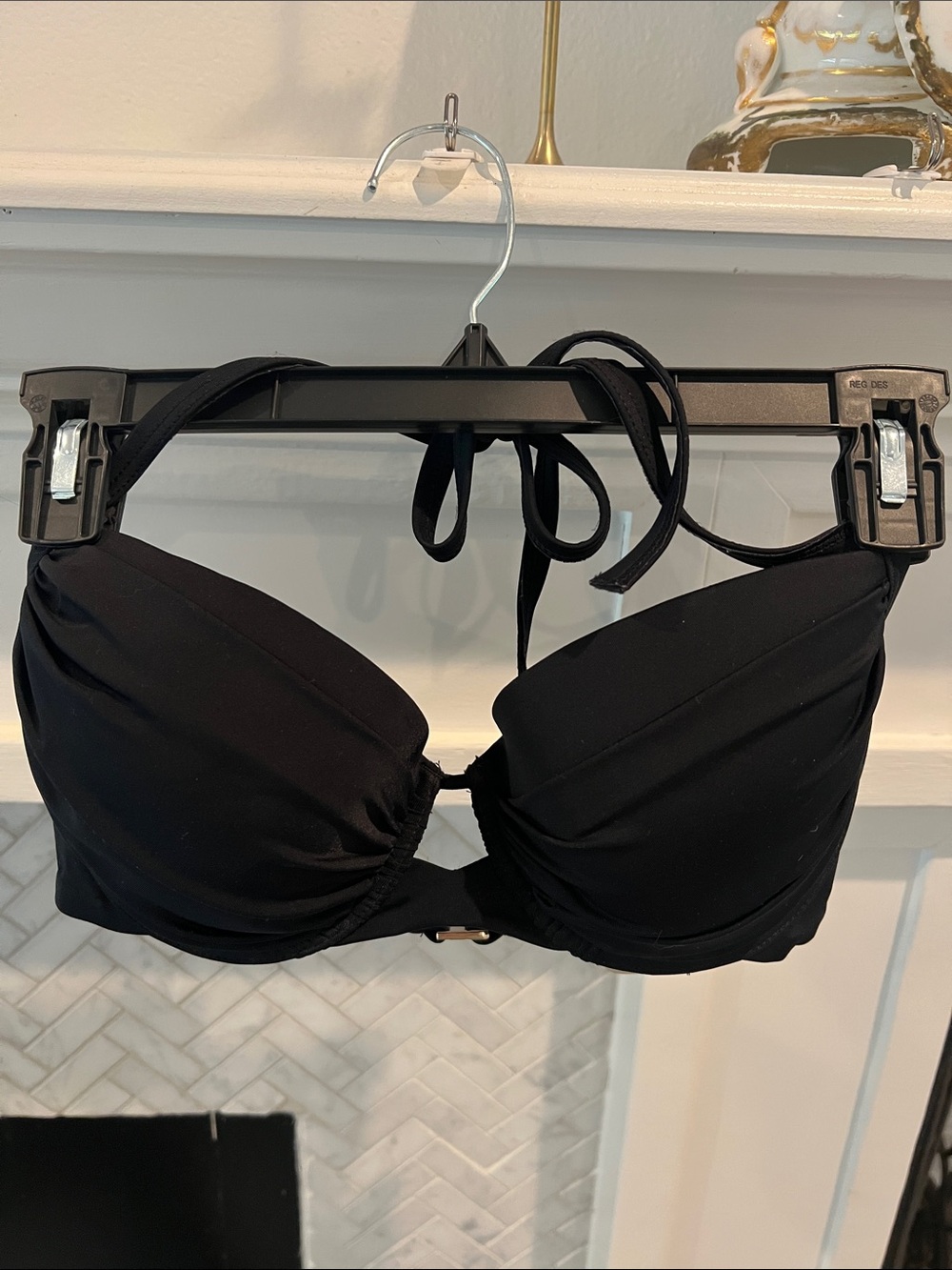 Victorias Secret Black balconette Padded Bikini Top